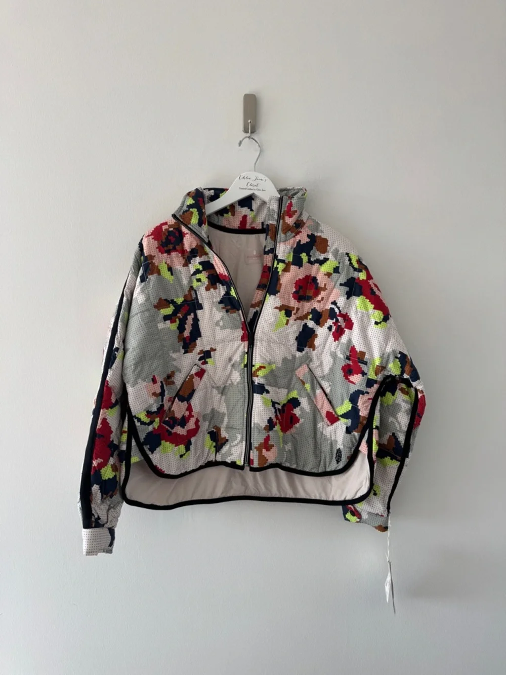 FREE PEOPLE Pippa Packable Jacket in Cross Stitch Floral XS